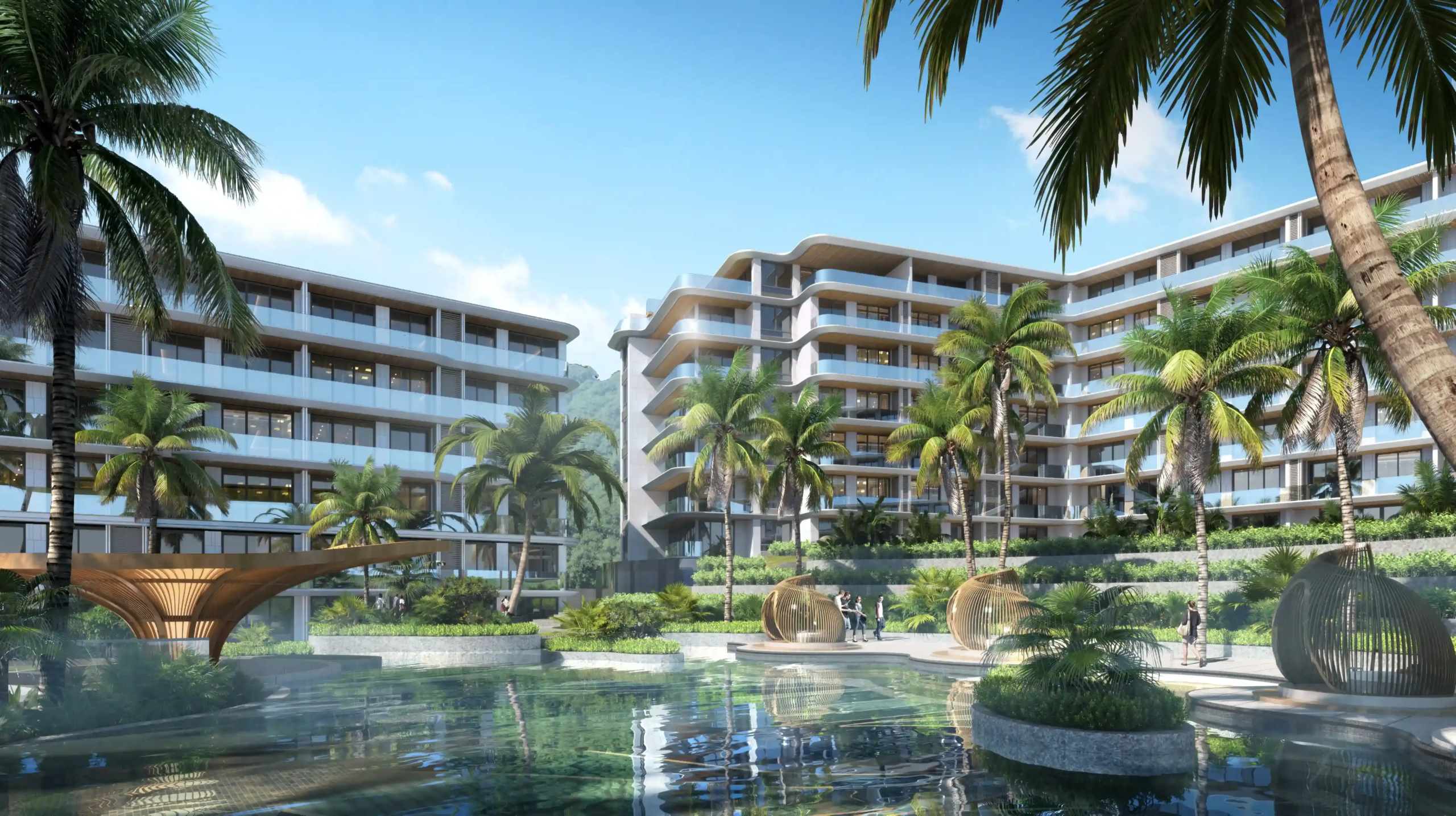 Ayana Heights Seaview Residences — 2BR Апартаменты