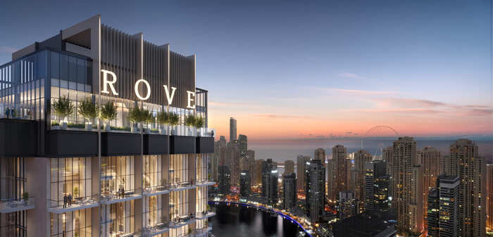 Rove Home Dubai Marina — 2BR Апартаменты