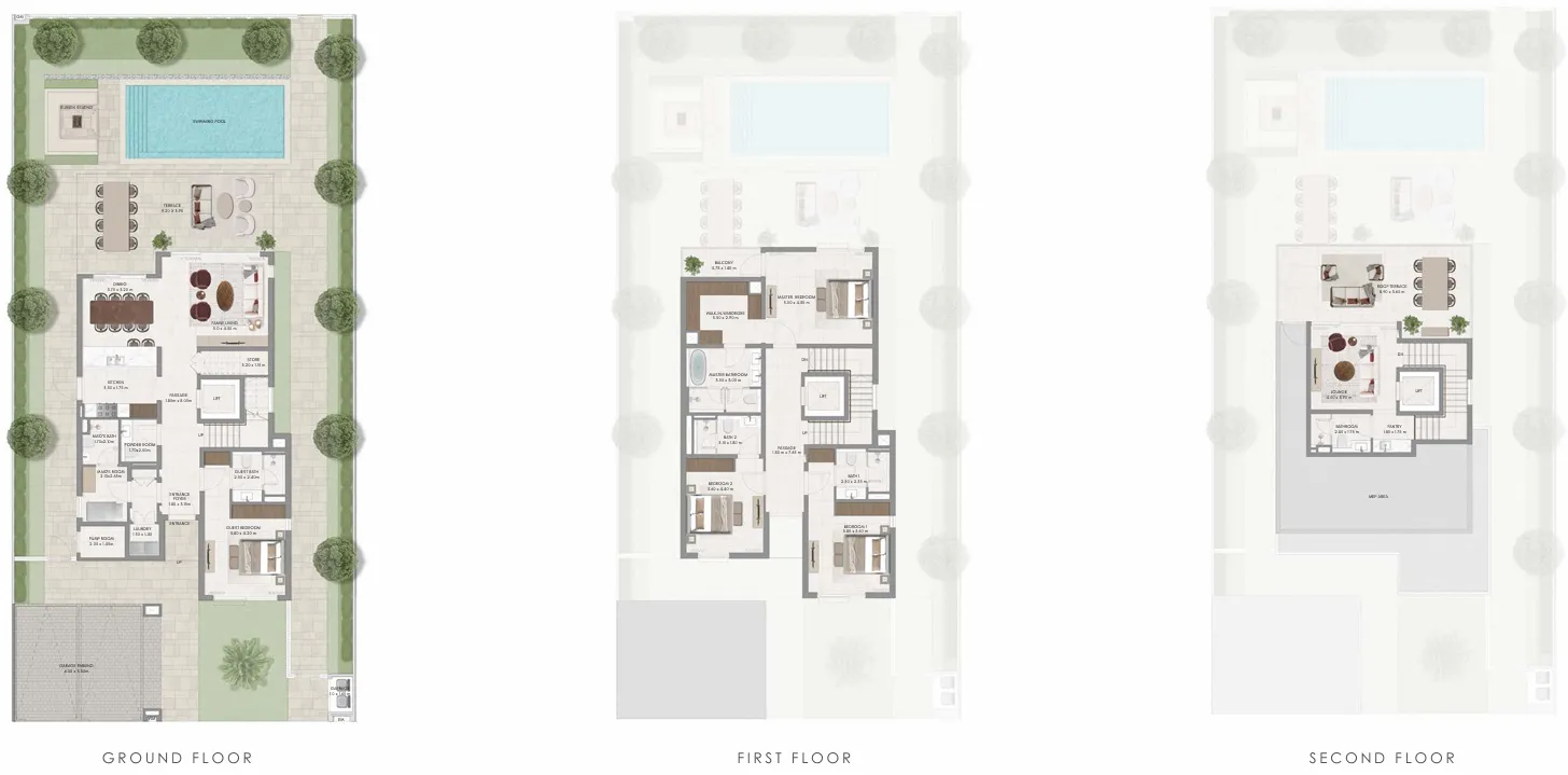 Avelia The Valley — планировка 4BR Type B
