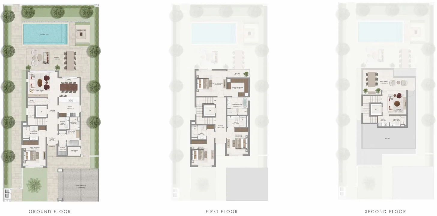 Avelia The Valley — планировка 4BR Type A