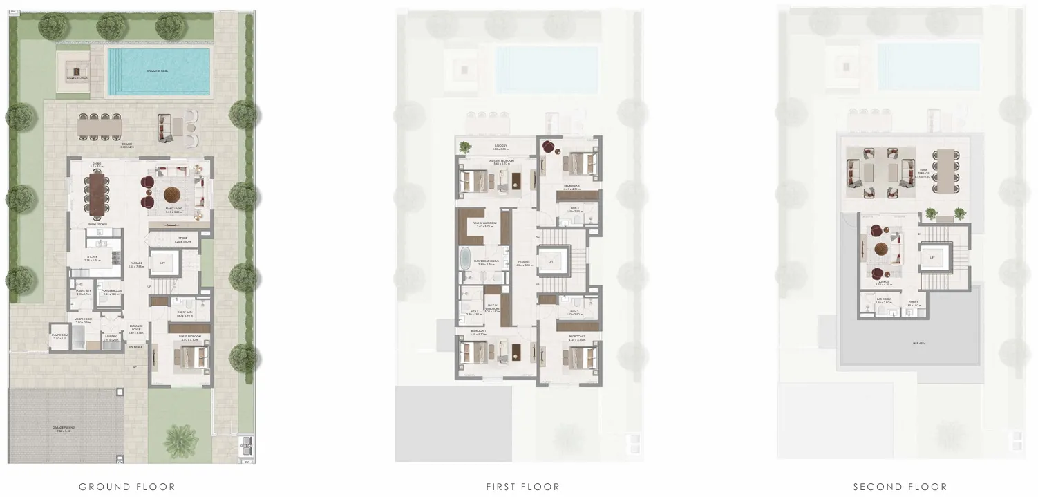 Avelia The Valley — планировка 5BR Type B