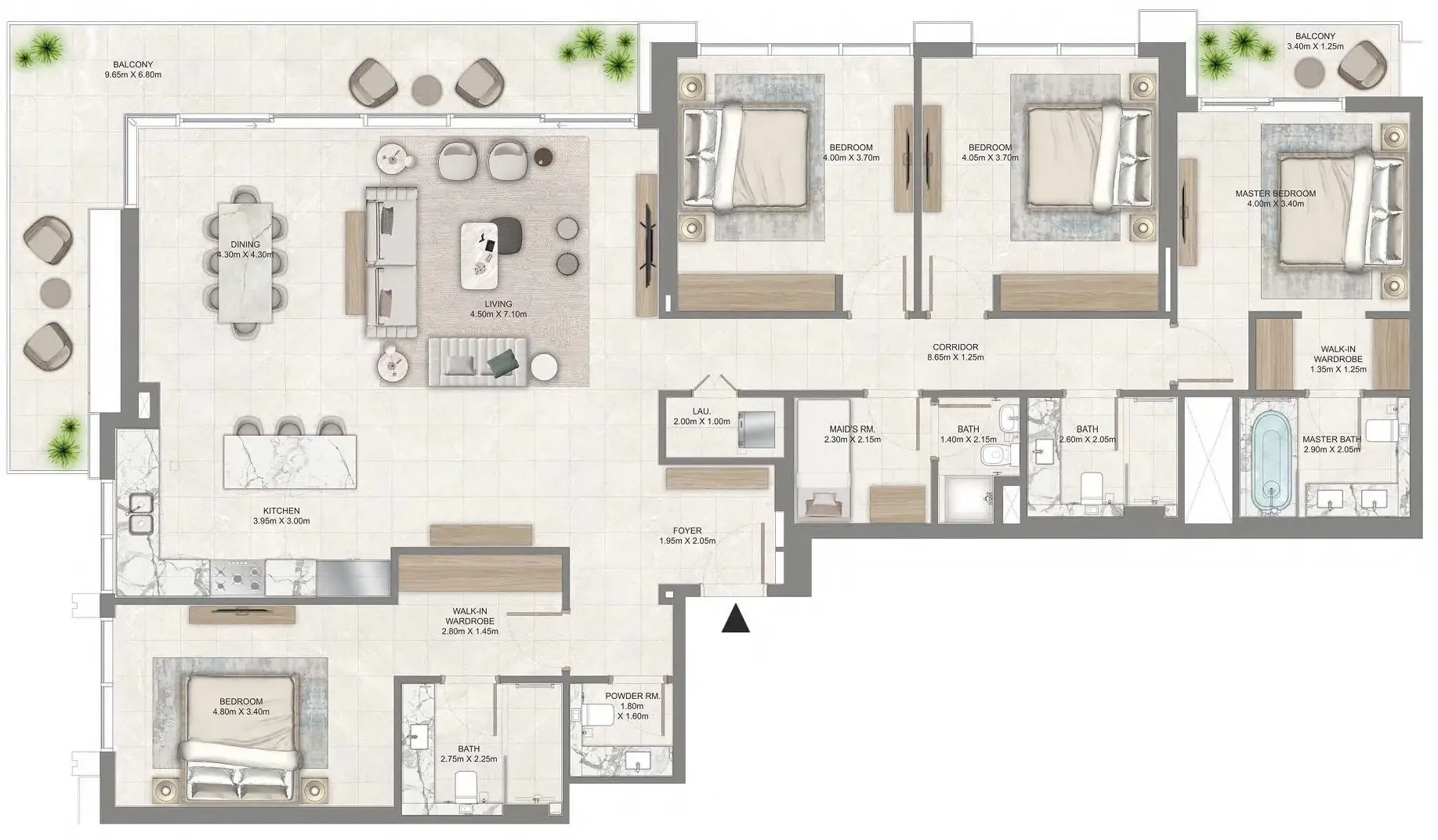 Creek Waters — планировка 4 BR Type A