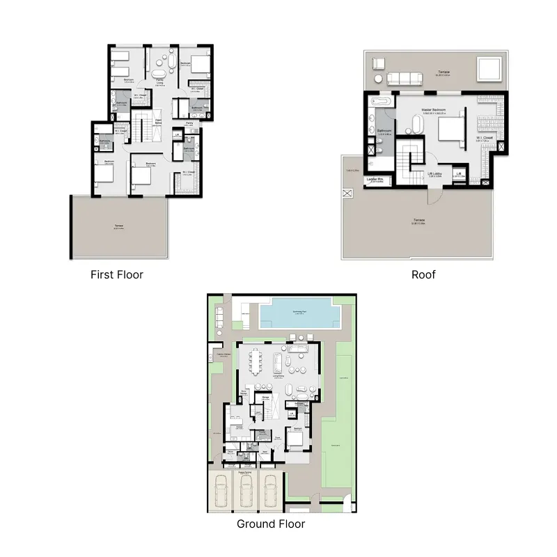Hayyan — планировка 6 BR Type A