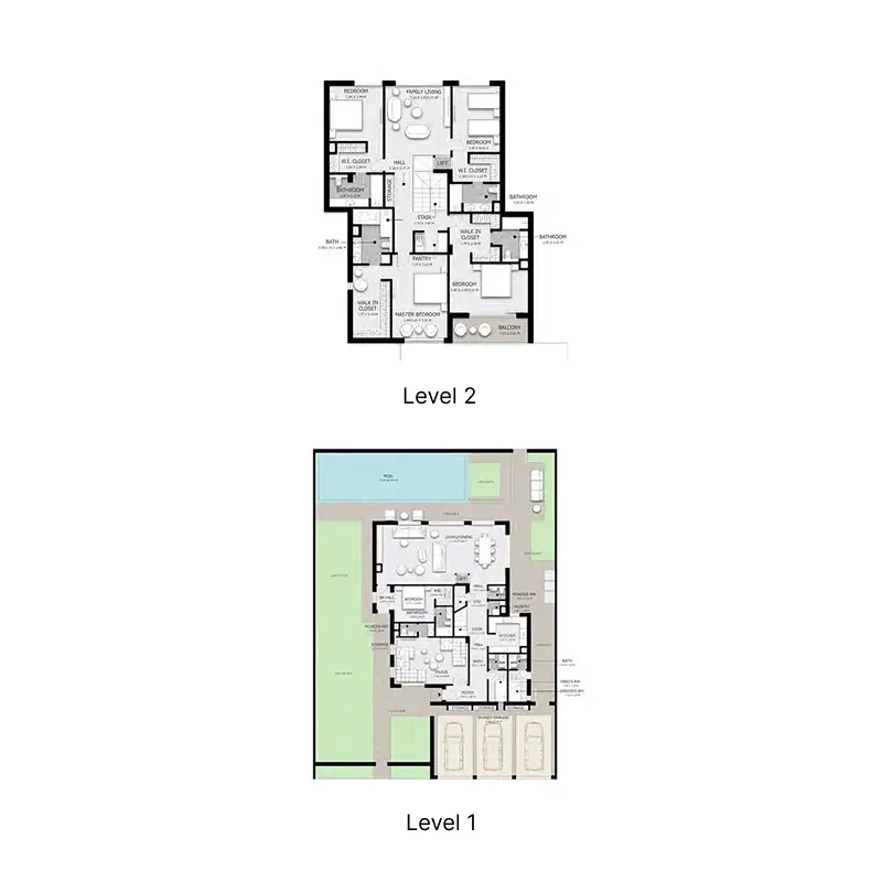 Hayyan — планировка 5 BR Type A Villa