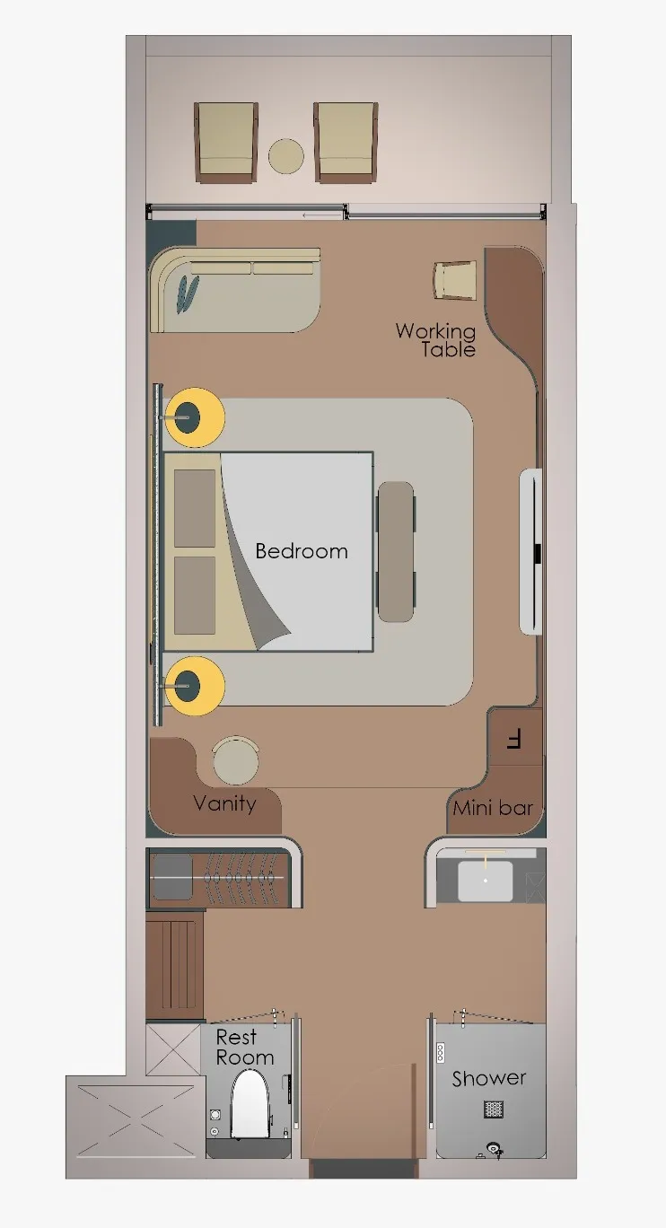 Hotel London — планировка None BR Type A