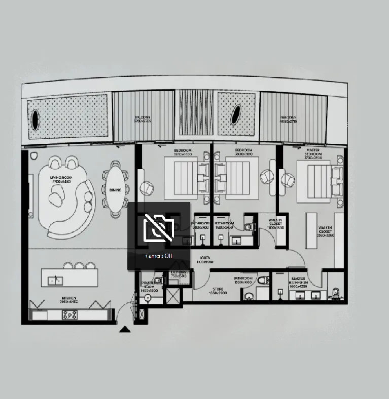 Lia by Avenew Development — планировка 3 BR Type 401