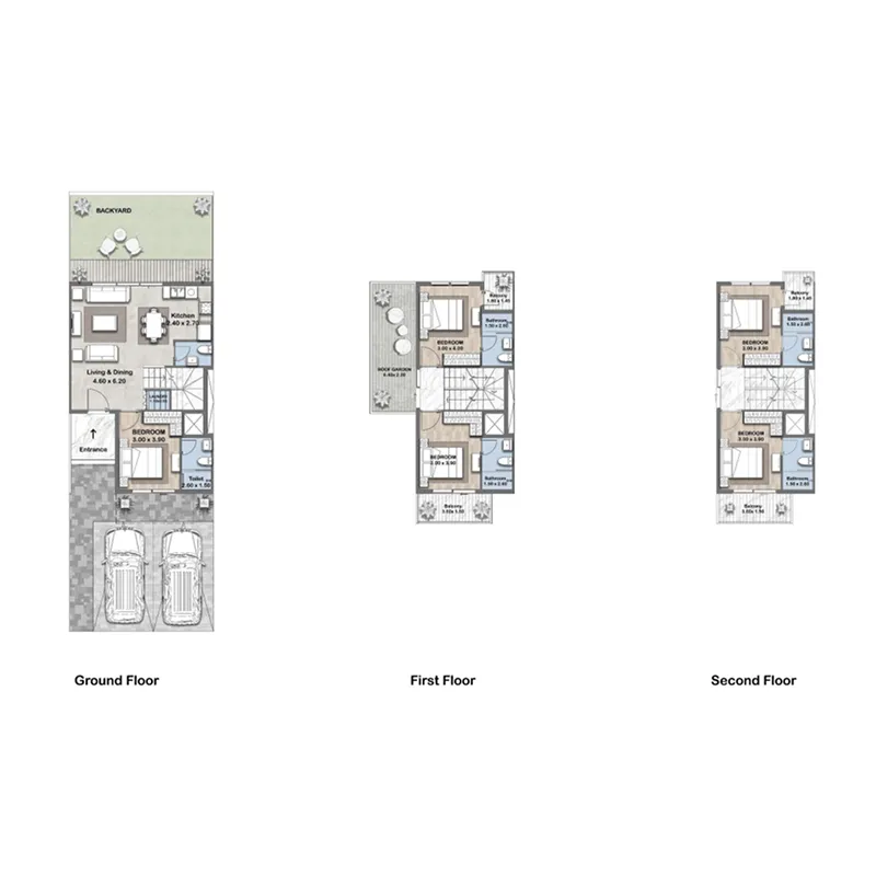 Reportage Hills — планировка 5BR TH TypeC