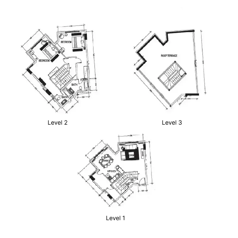 Suburbia — планировка 2 BR Type A