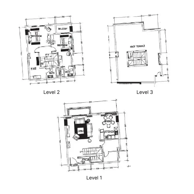 Suburbia — планировка 2 BR Type B