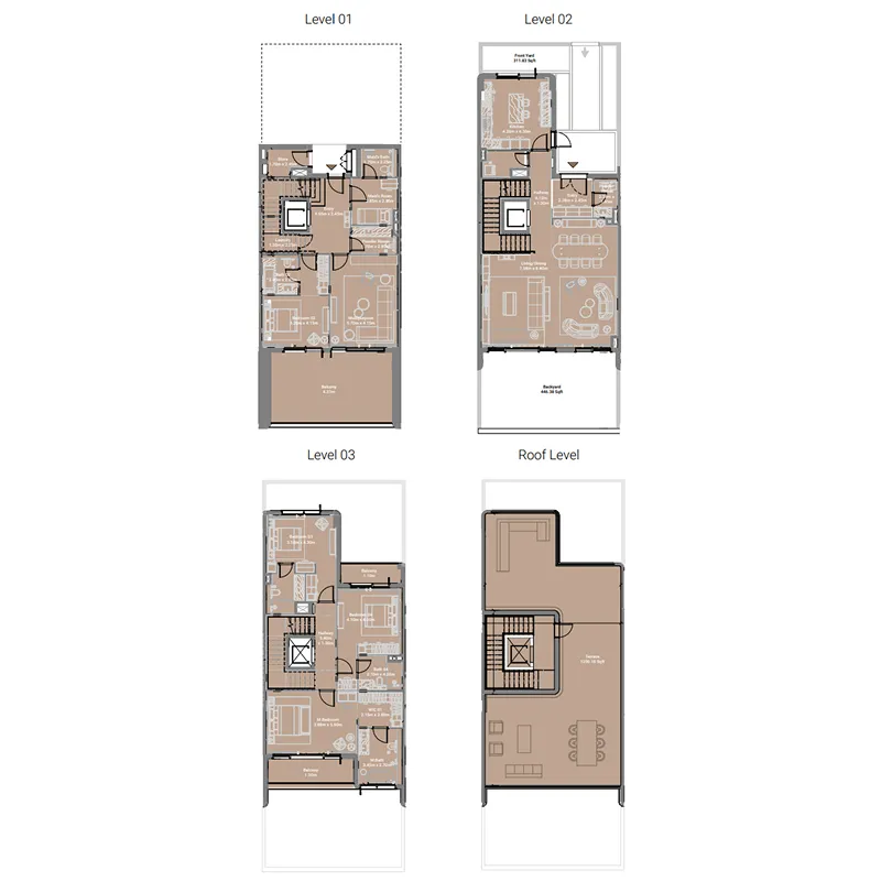 Takaya — планировка 4 BR Type G