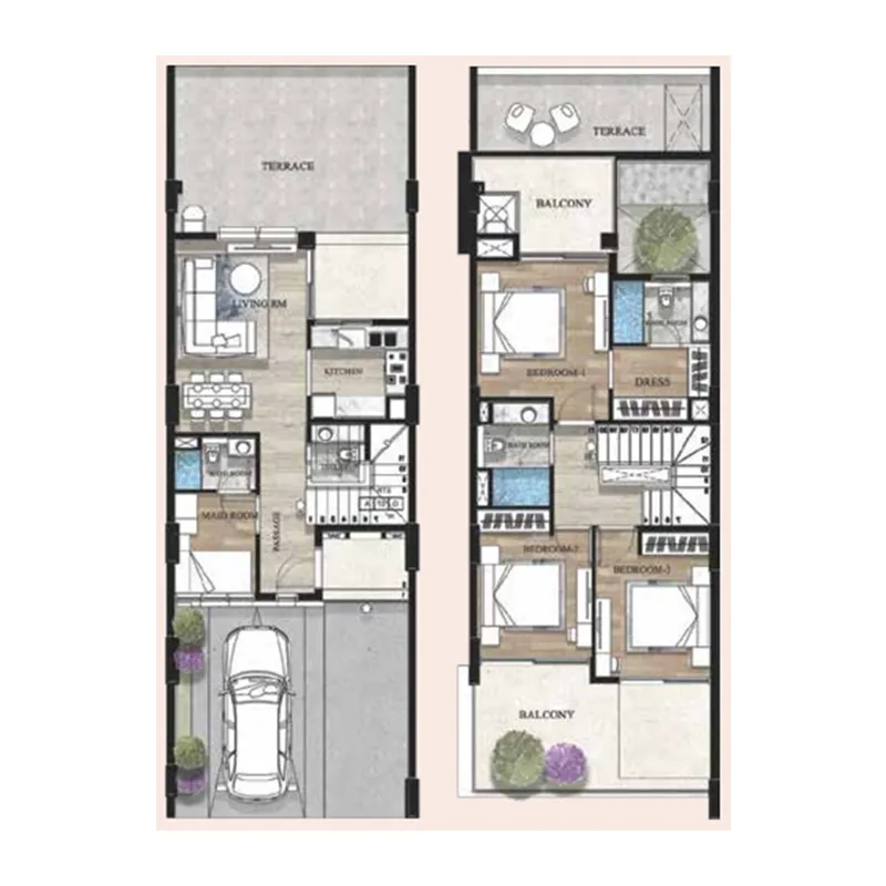 Terva Homes — планировка 3.5 BR TypeA