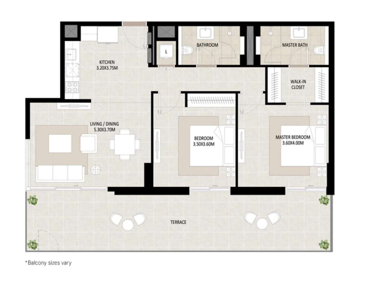 Odessa — планировка od 2br