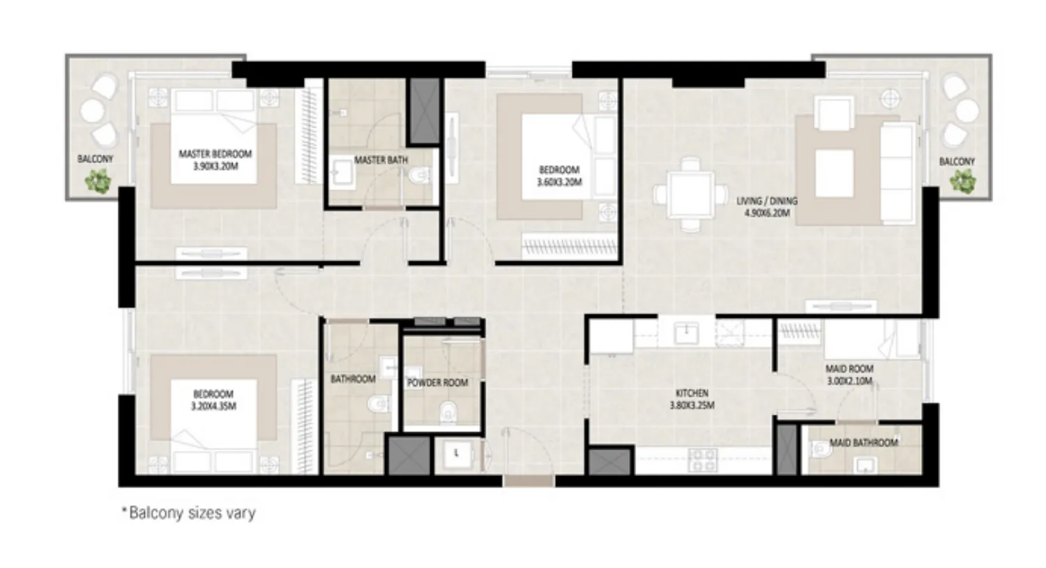 Odessa — планировка od 3br
