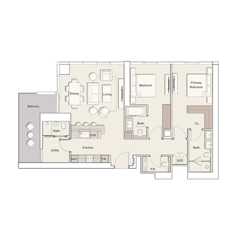 The Highgrove — планировка unit1403