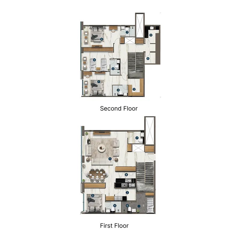 Aeternitas — планировка 4 BR Type B