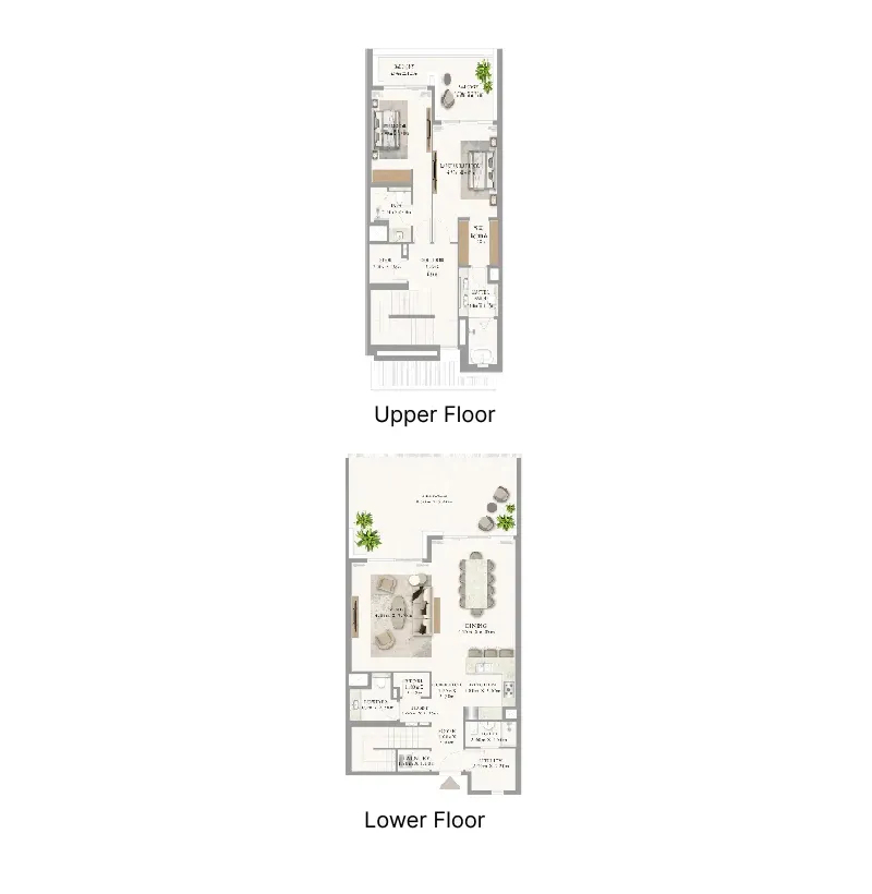 Address Residences Al Marjan Island — планировка 2 BR Type C