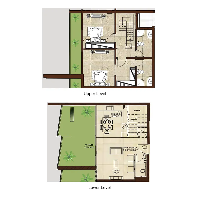Gateway by Premier Choice — планировка 2 BR Type E