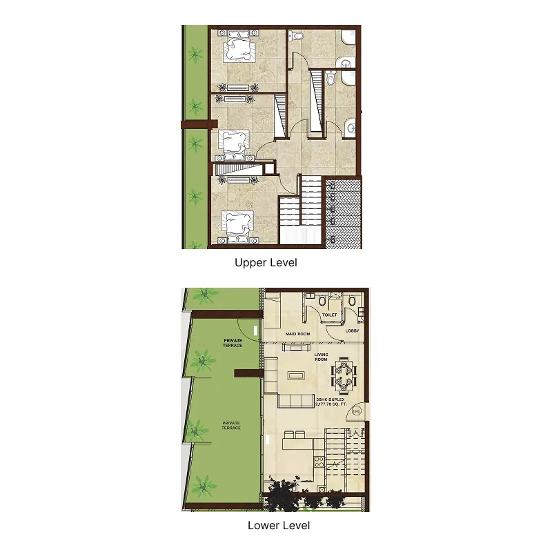 Gateway by Premier Choice — планировка 3 BR Type A