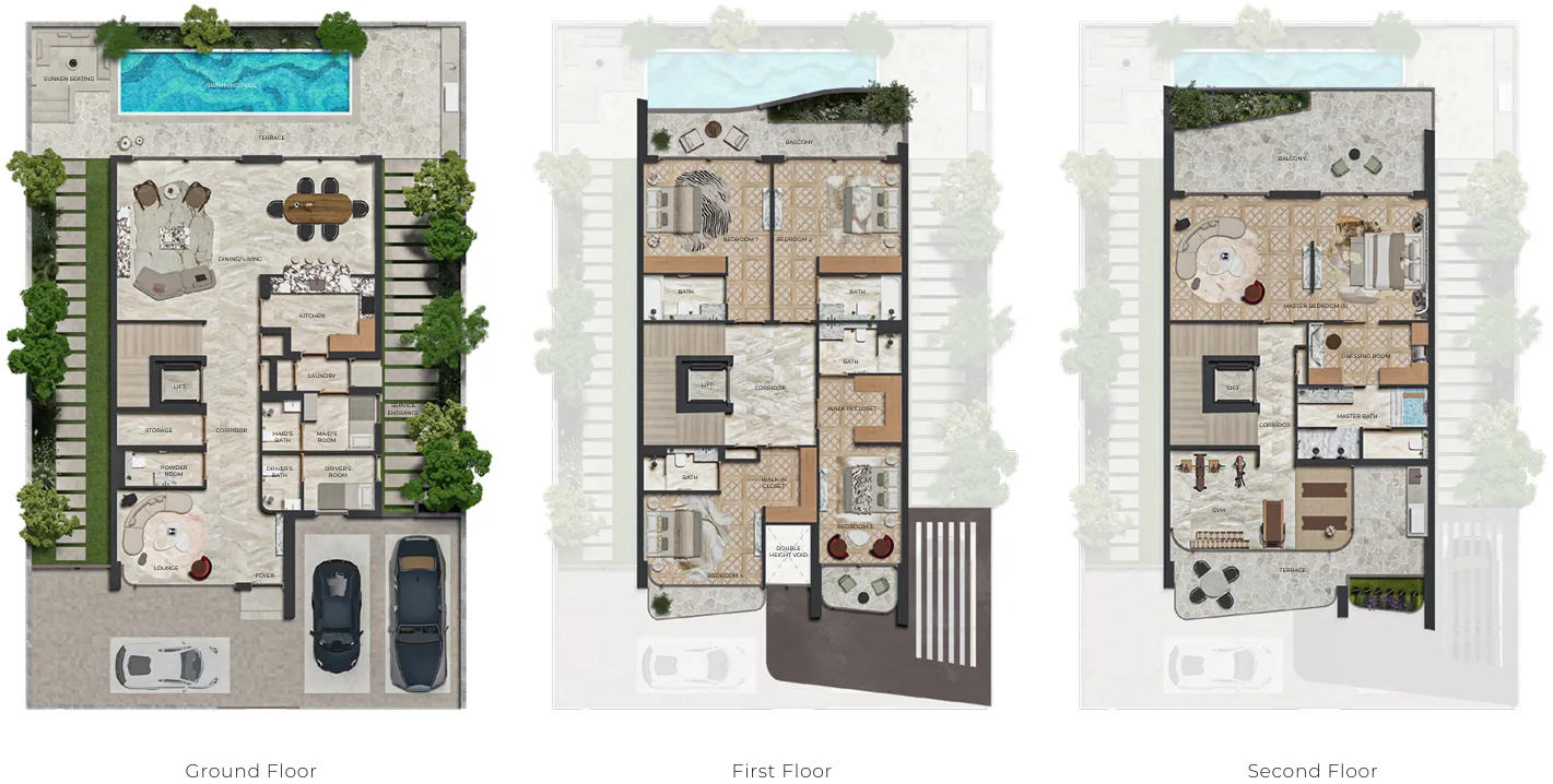 Knightsbridge Phase 2 — планировка 5 BR Type A