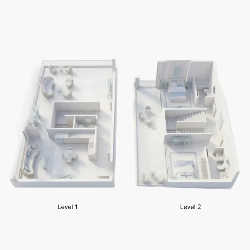 Ice Beach — планировка 2 BR Dup