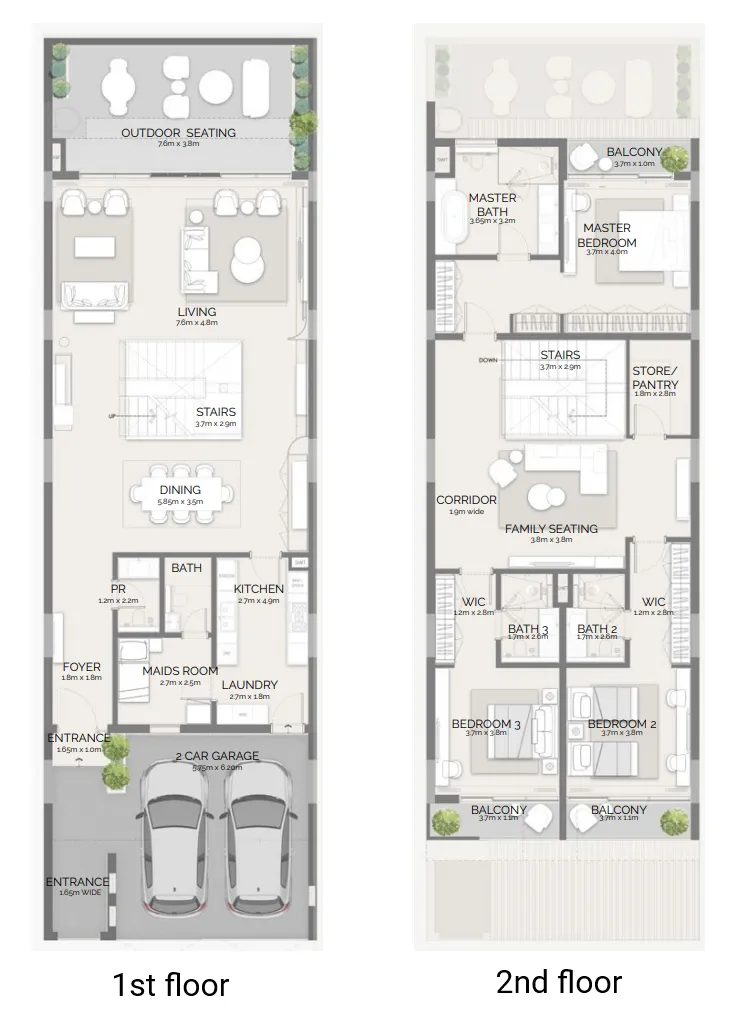 Pinewood Estate Homes — планировка Вилла · 3 спальни