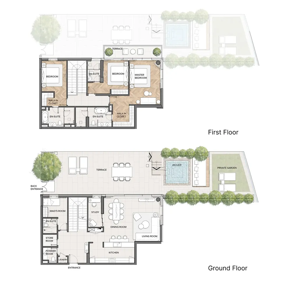 Residences Du Port Autograph Collection — планировка 3 BR Type E