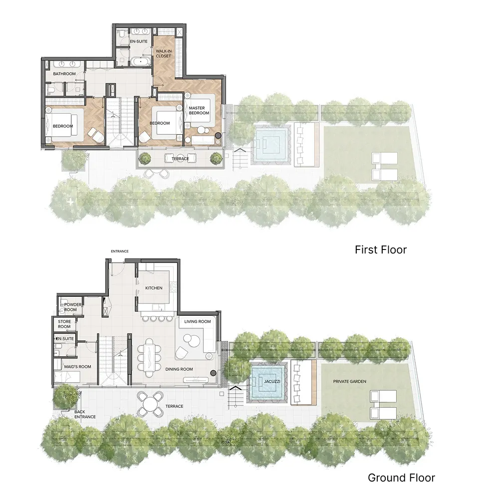 Residences Du Port Autograph Collection — планировка 3 BR Type F