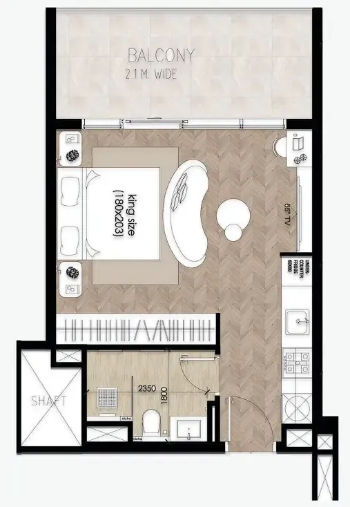 Solcasa Residence — планировка 0 BR Type A