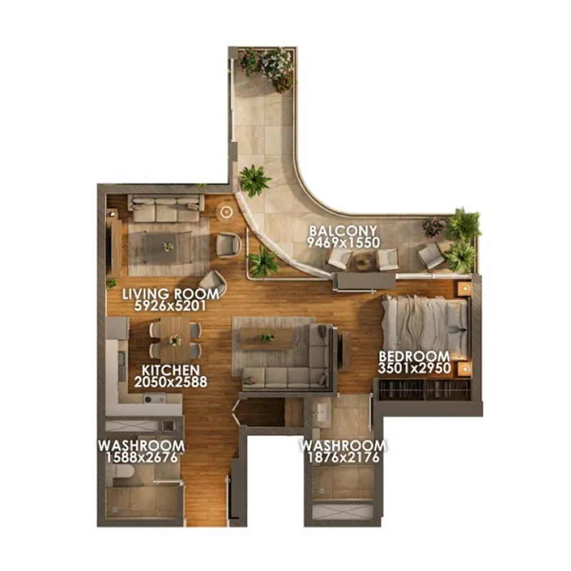 Zenith D1 — планировка Unit10
