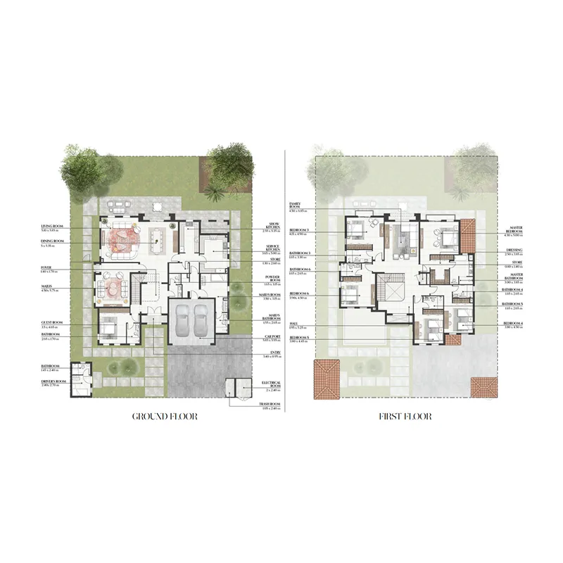 Bloom Living Seville — планировка 6 BR Type A