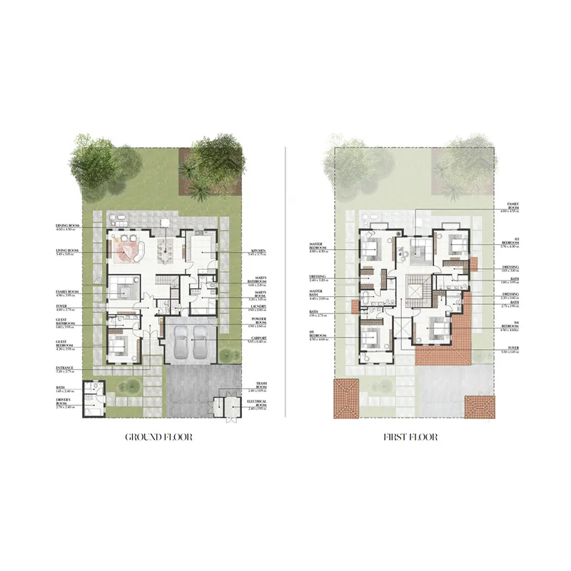 Bloom Living Seville — планировка 5 BR Type A