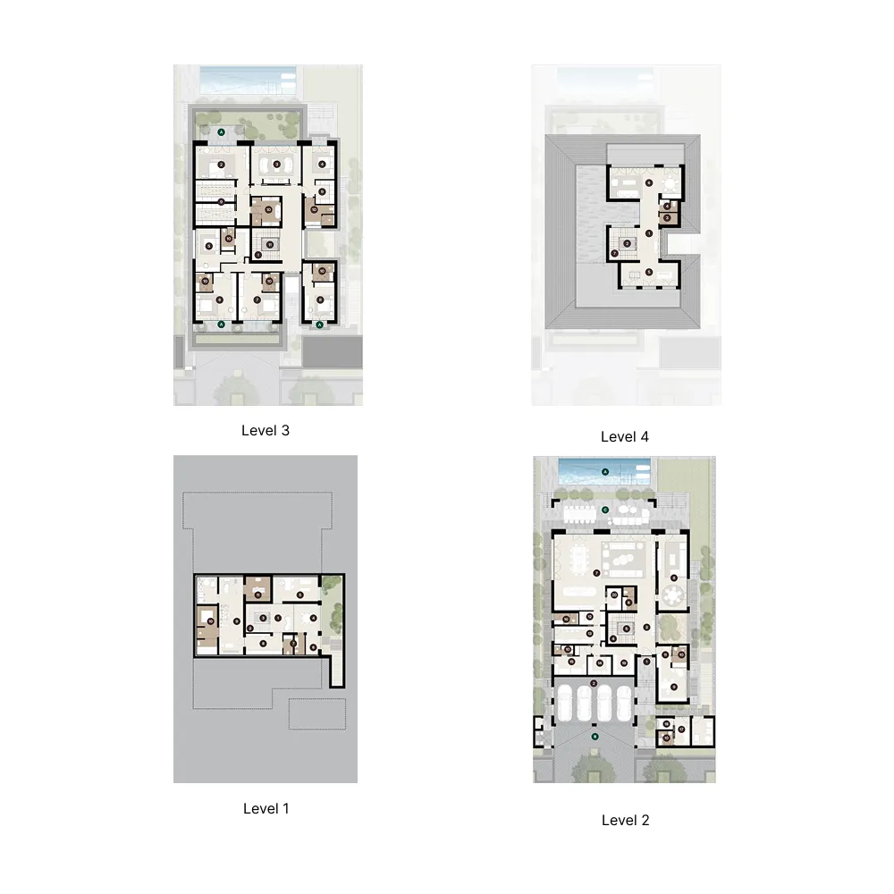 Hudayriyat Golf Estates — планировка 6BR Mansion