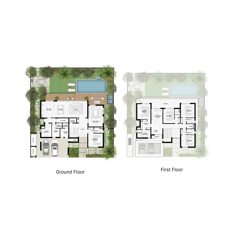 Kayan Villas 2 — планировка 5br villa 2