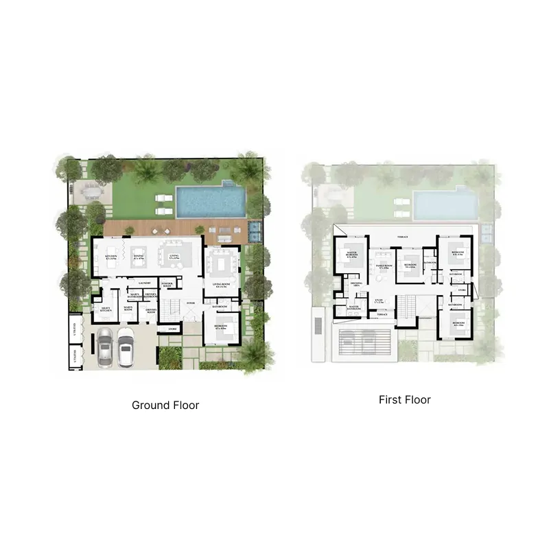 Kayan Villas 2 — планировка 5br villa 1