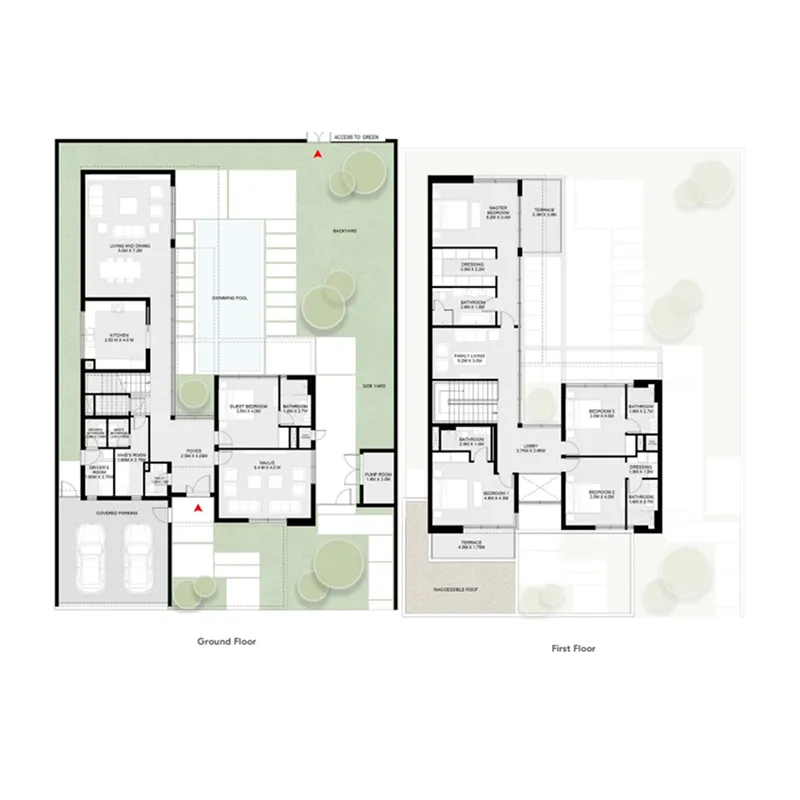 Masaar 2 Coral — планировка 5BR_V_TypeA