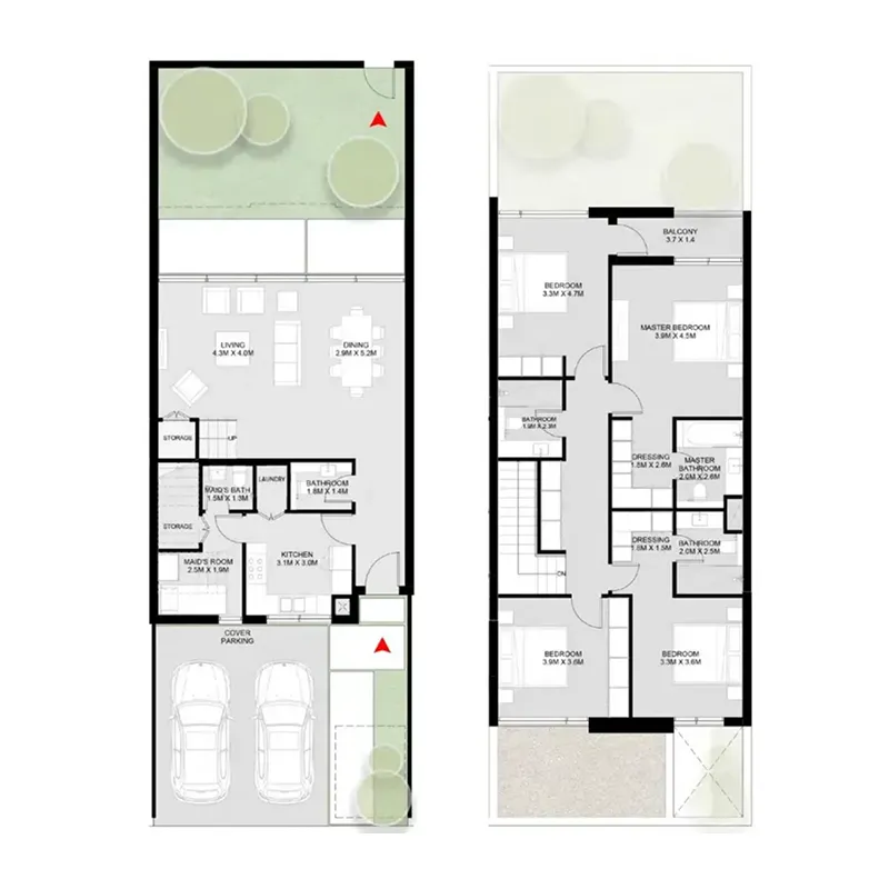 Masaar Saro — планировка 4 BR Type C