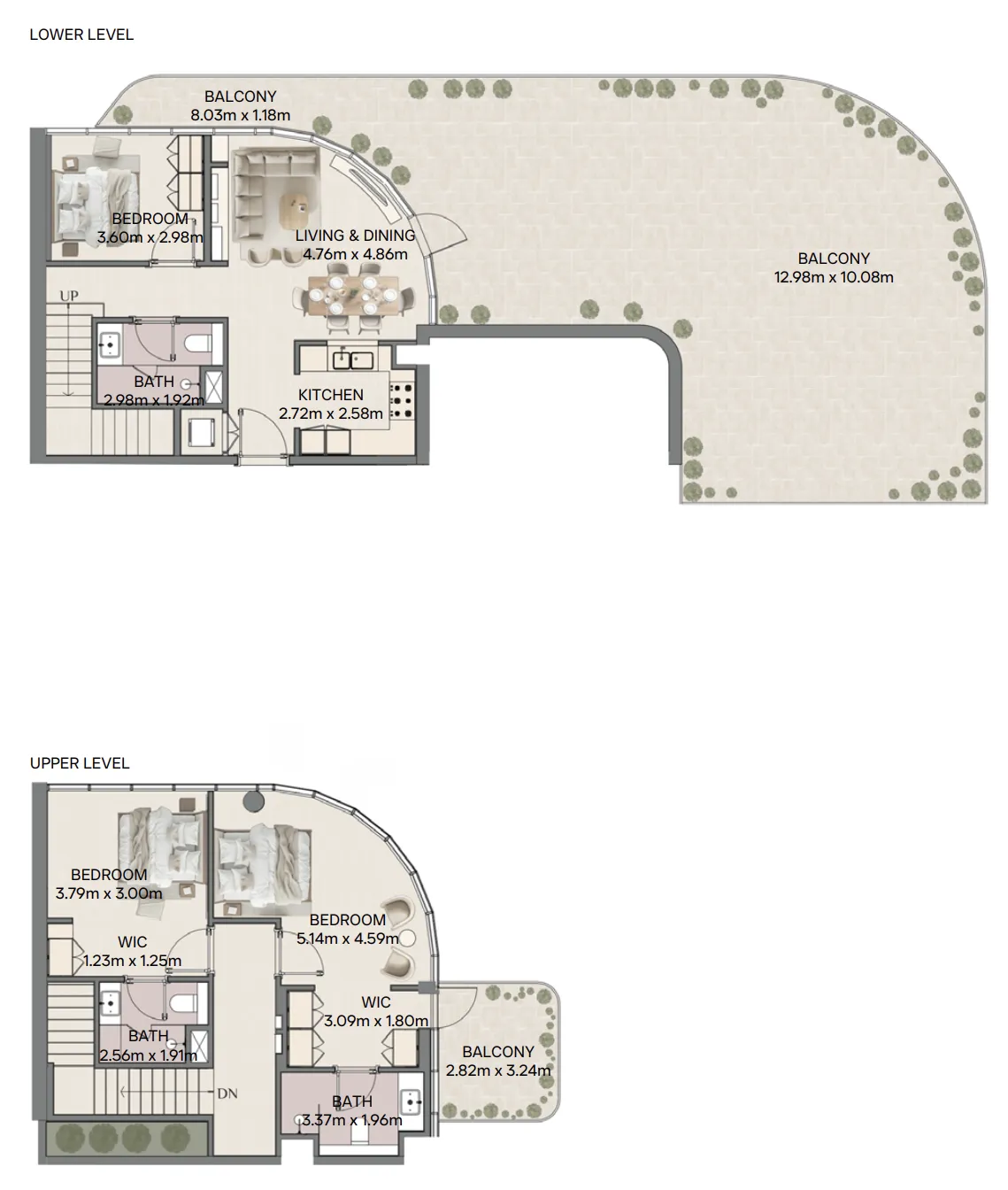 Mirasol II — планировка 3 BR Type A