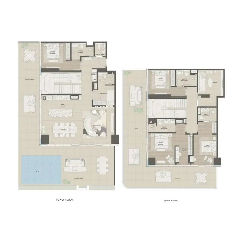 Mondrian Phases 1 and 2 — планировка 4br TH
