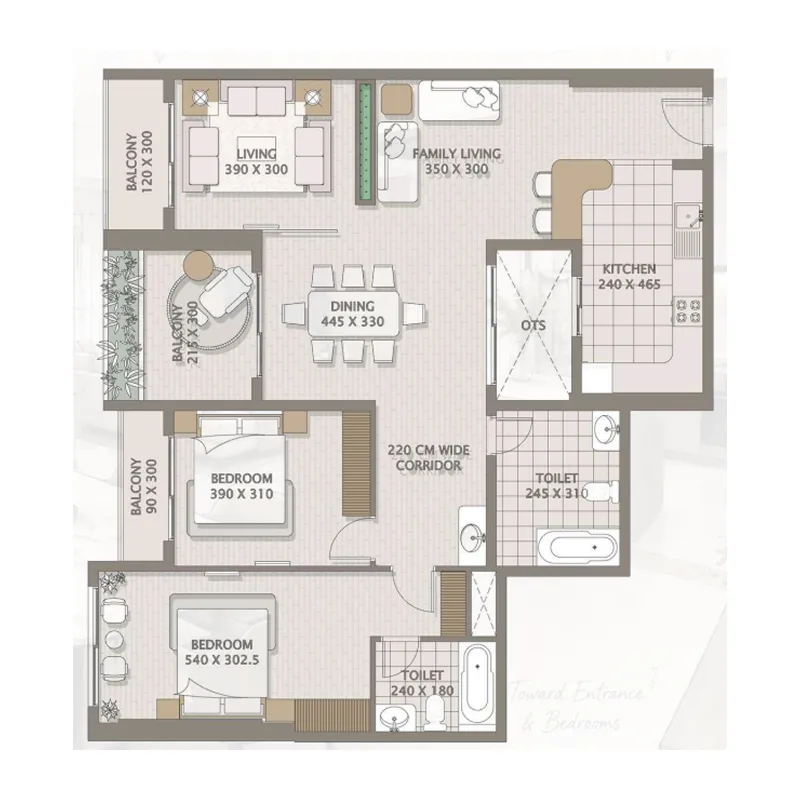 Platinum Heights — планировка Type 2