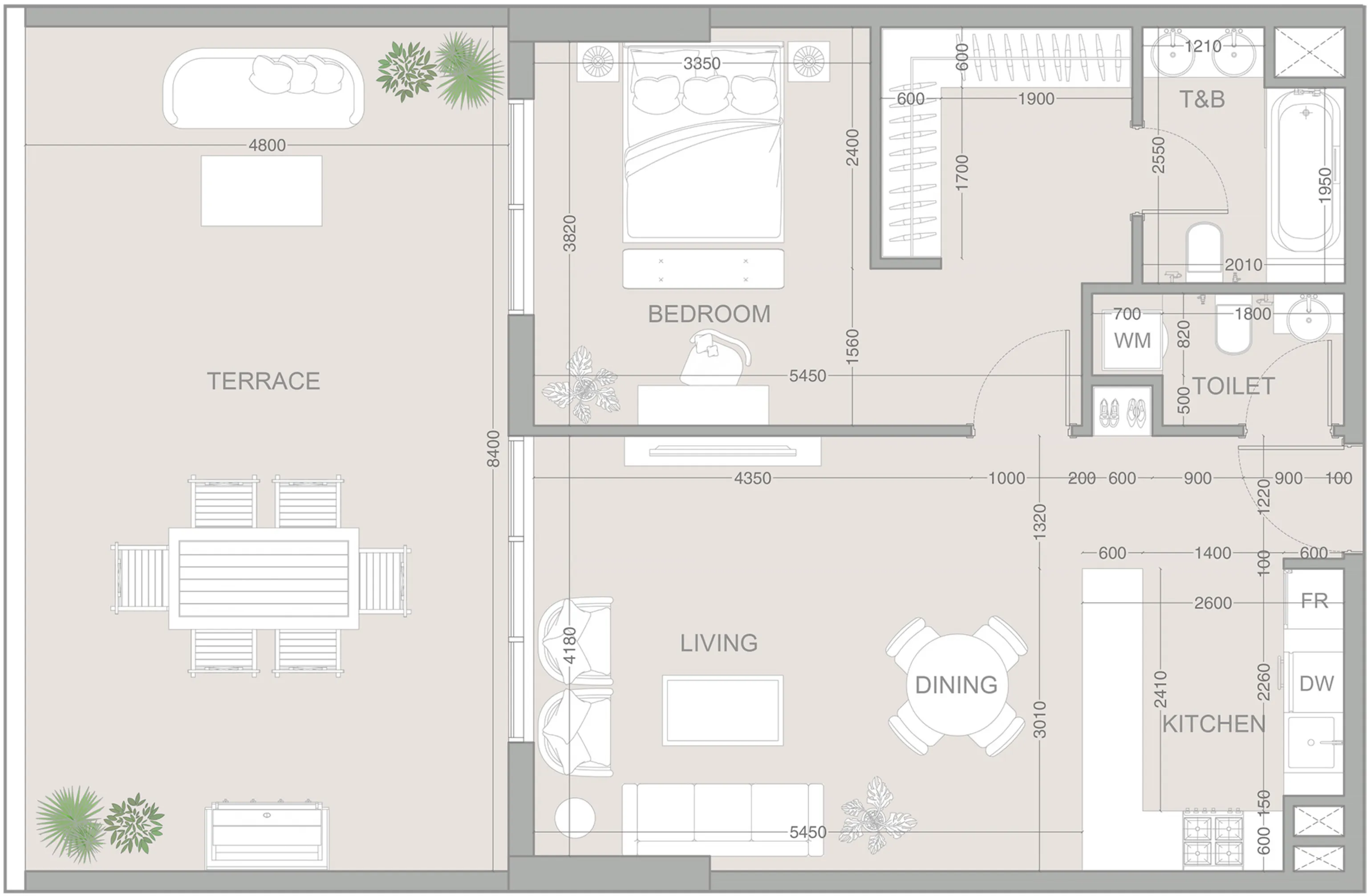 V1STARA House — планировка 1 BR Type B