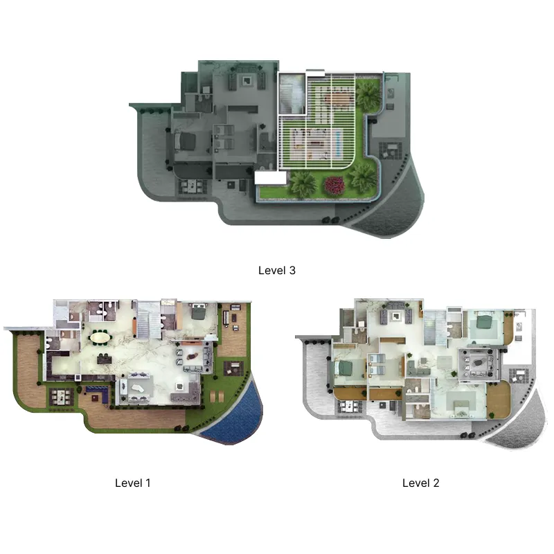 77S Tower — планировка 5BR Orchid