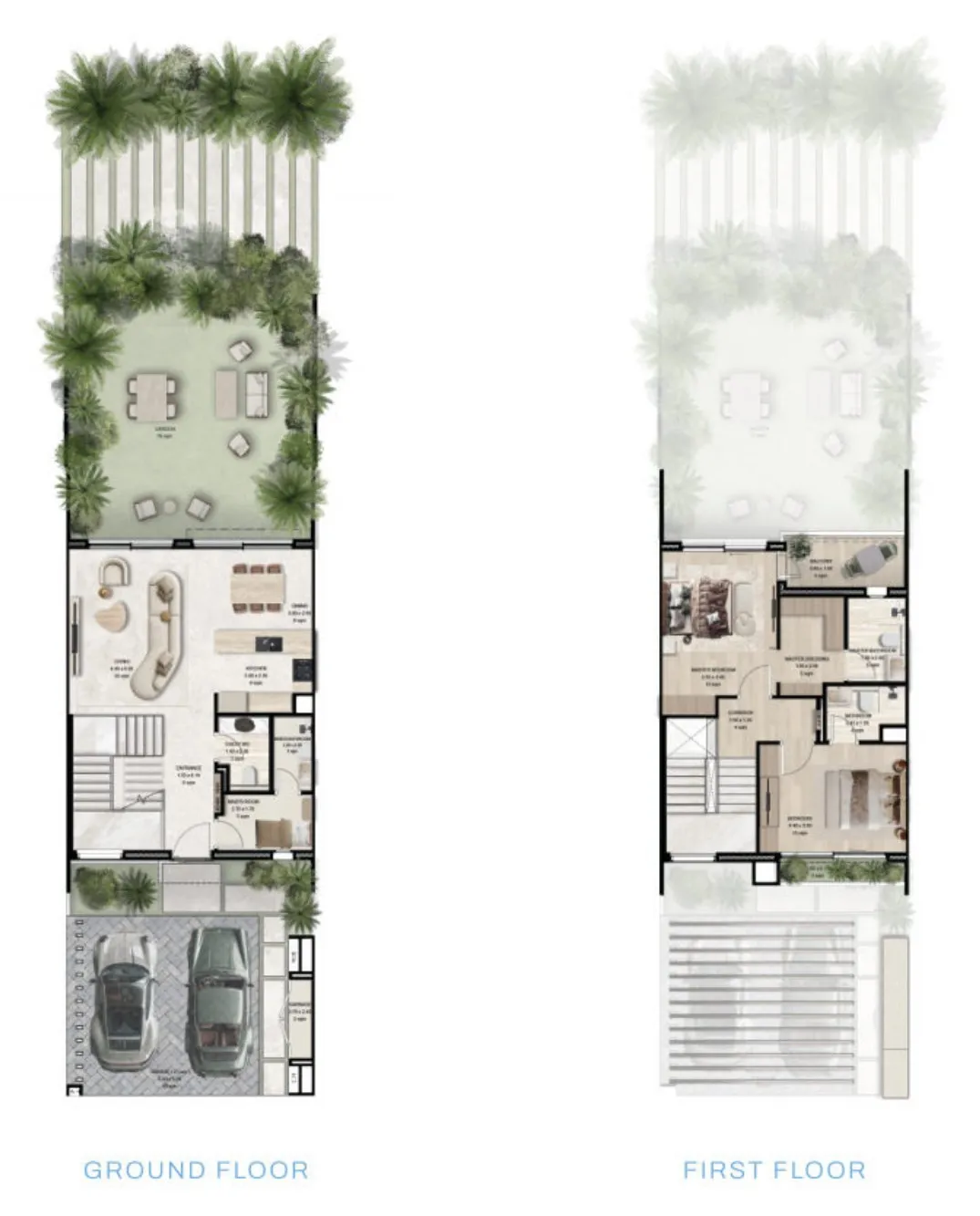 Manchester City Yas Residences by Ohana Phase 2 — планировка 2BR Townhouse