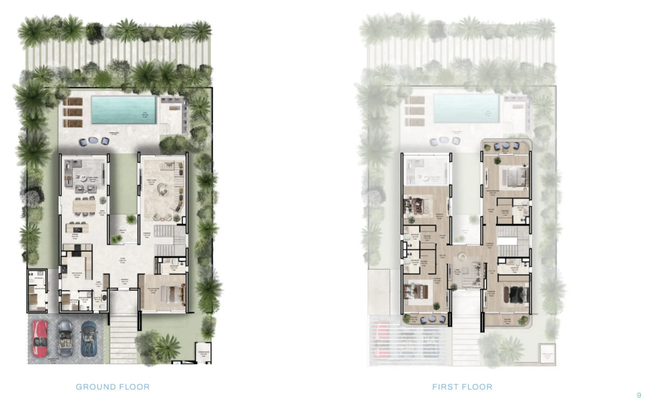 Manchester City Yas Residences by Ohana Phase 2 — планировка 5BR Villa