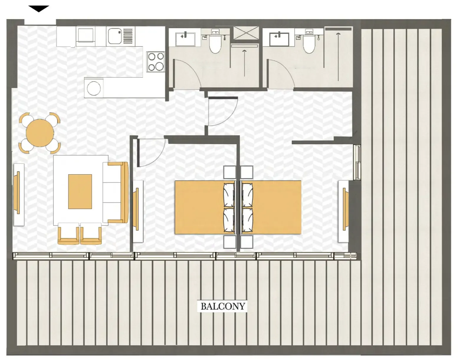 Ashwood Residences — планировка 2 BR Type A