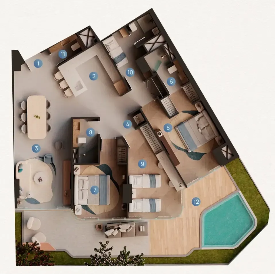 Fala by Kasco — планировка 3 BR Plus Type G01