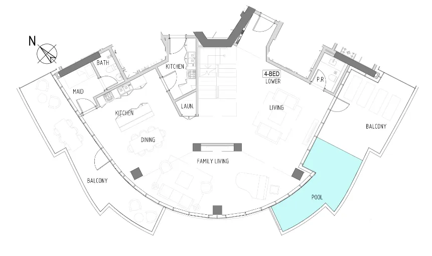 Canal Heights — планировка 4 BR Type A