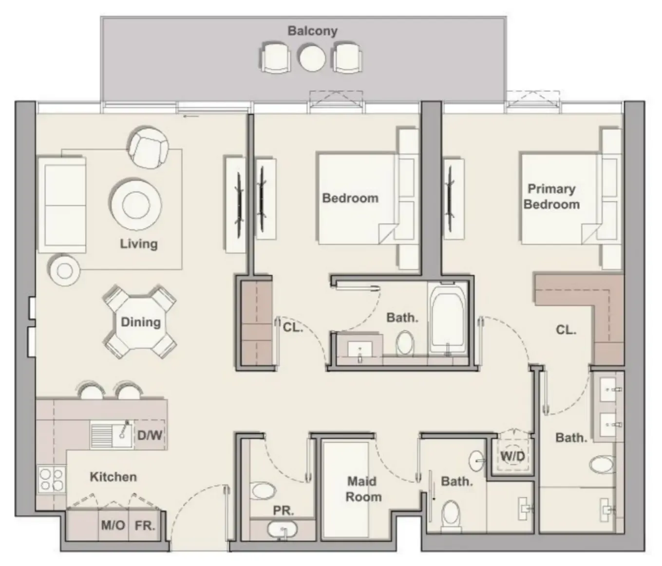Soto Grande — планировка 2 BR Type A