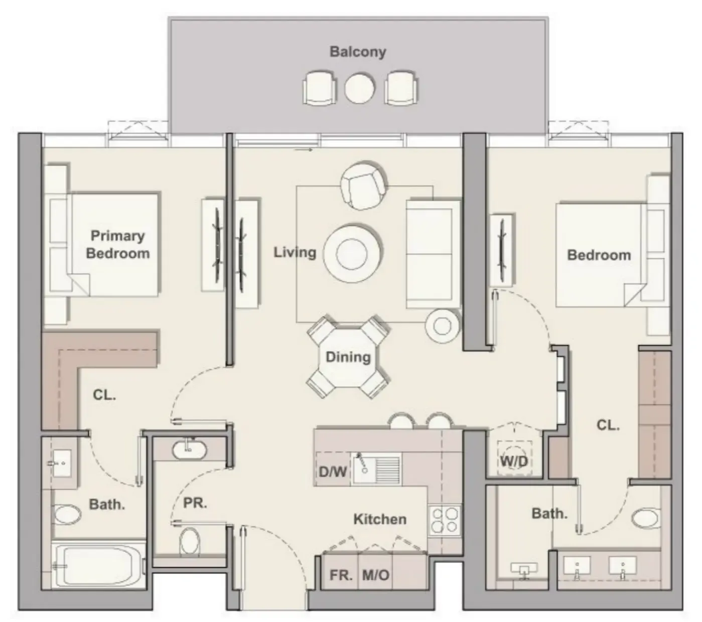 Soto Grande — планировка 2 BR Type T