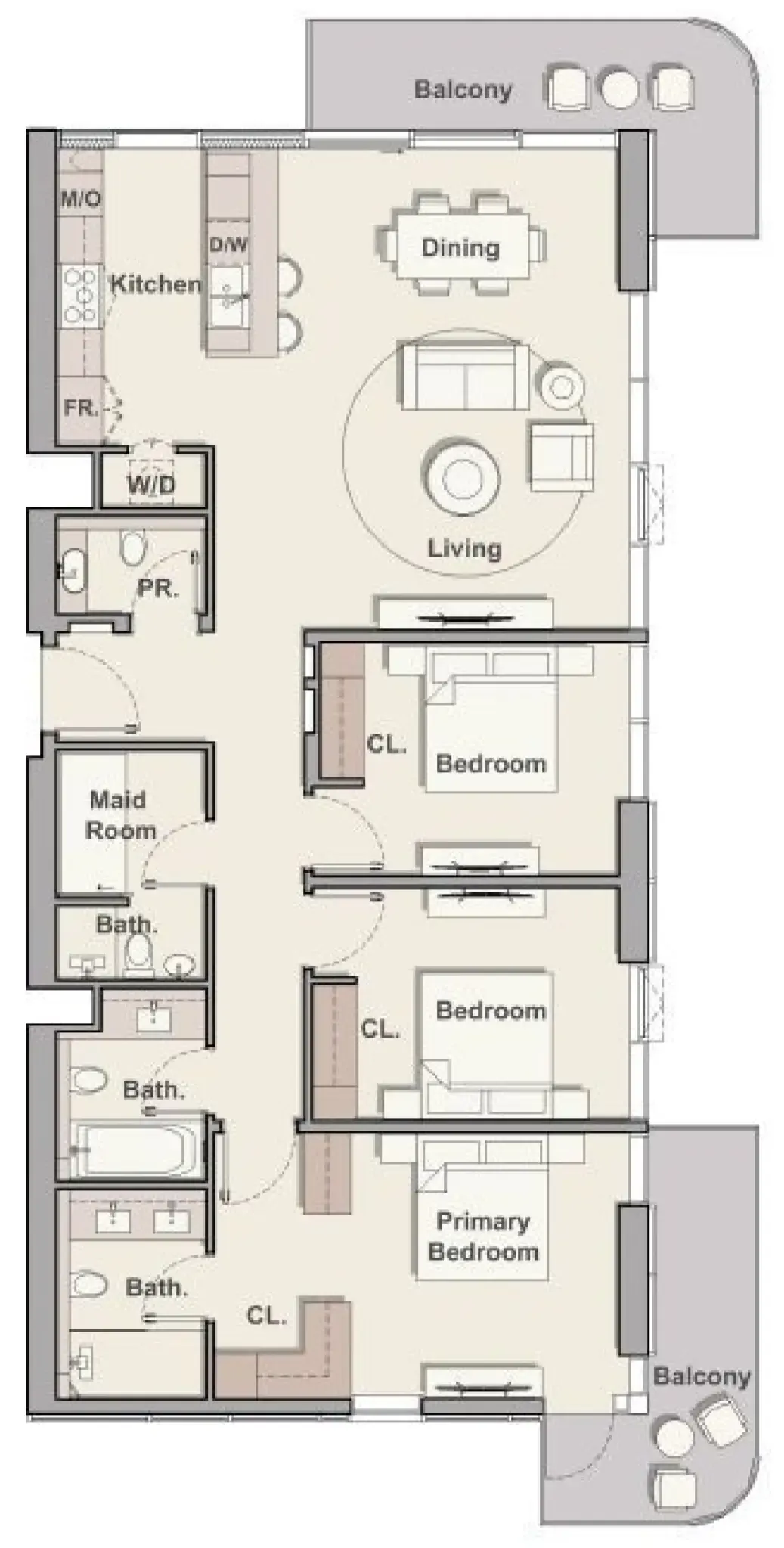 Soto Grande — планировка 3 BR Type C