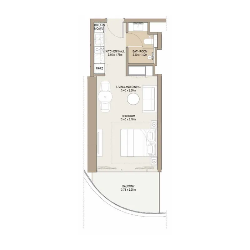 Laguna Residence — планировка ST A1